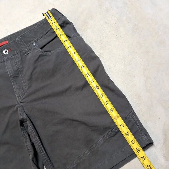 LL Bean Mens Shorts Size 35 Gray Cargo Canvas Casual Hiking Outdoor Camping - Picture 6 of 7